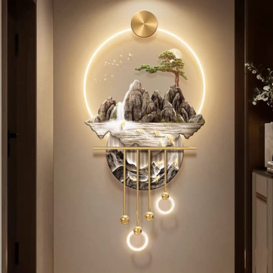LED Mountain Wall Art