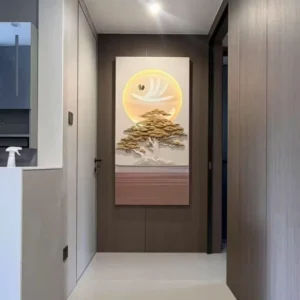 Golden Tree LED Wall Art Panel