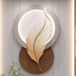 Elegant Feather LED Wall Art