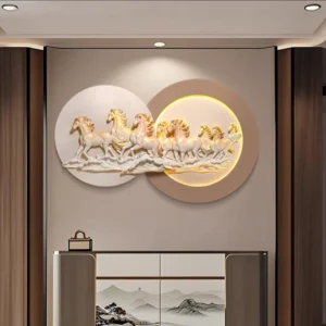 Galloping Horses LED Wall Art
