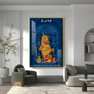 Shri Hanuman Ji Saleghpur Dham Acrylic Vertical Wall Art