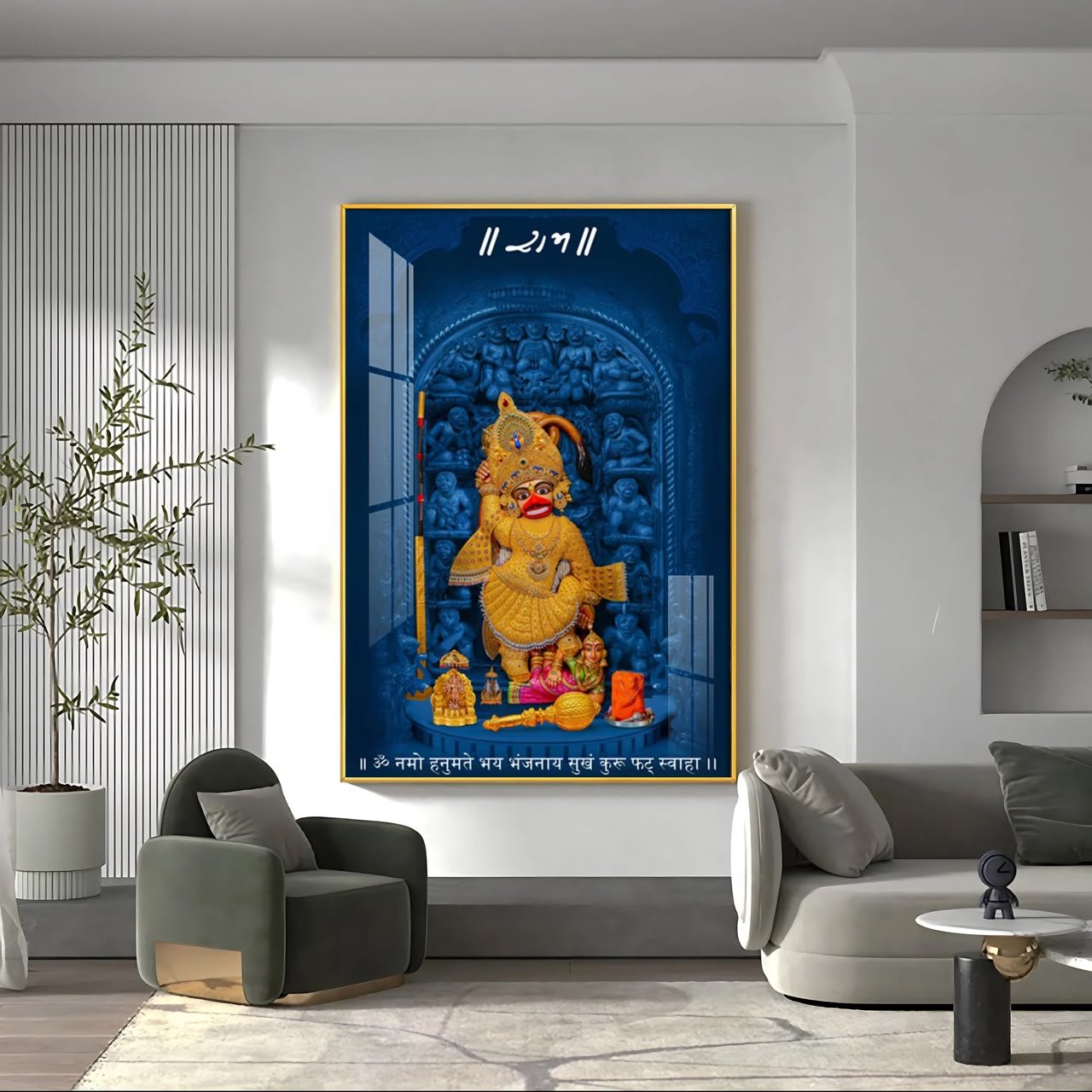 Shri Hanuman Ji Saleghpur Dham Acrylic Vertical Wall Art